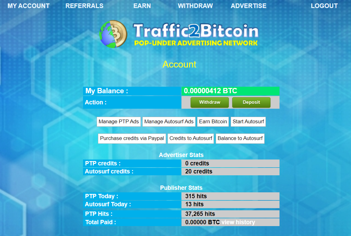 Traffic2Bitcoin讓你網站流量變成比特幣- Joyy 志強