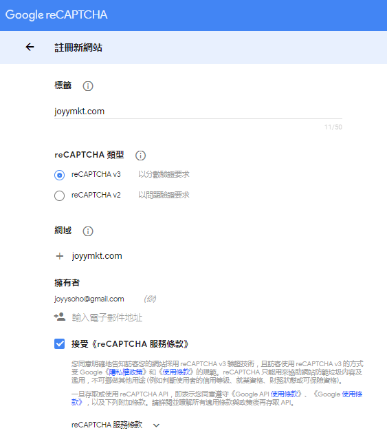 google reCAPTCHA v3